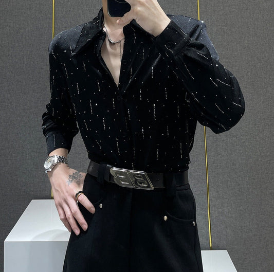 Simple Silver Shining Shirt