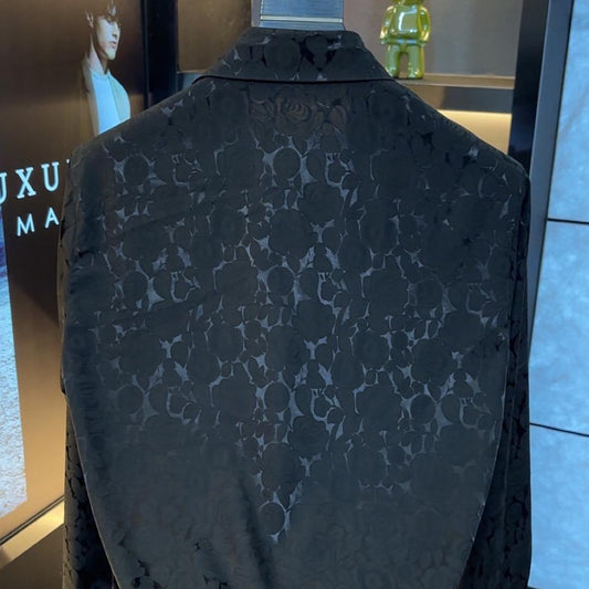 Fashion Chic Floral Shirt - Black