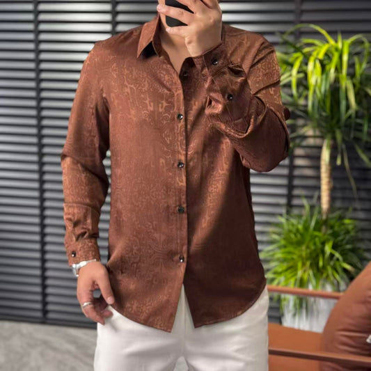 Slim Fit Wrinkle-Free Shirt - Black