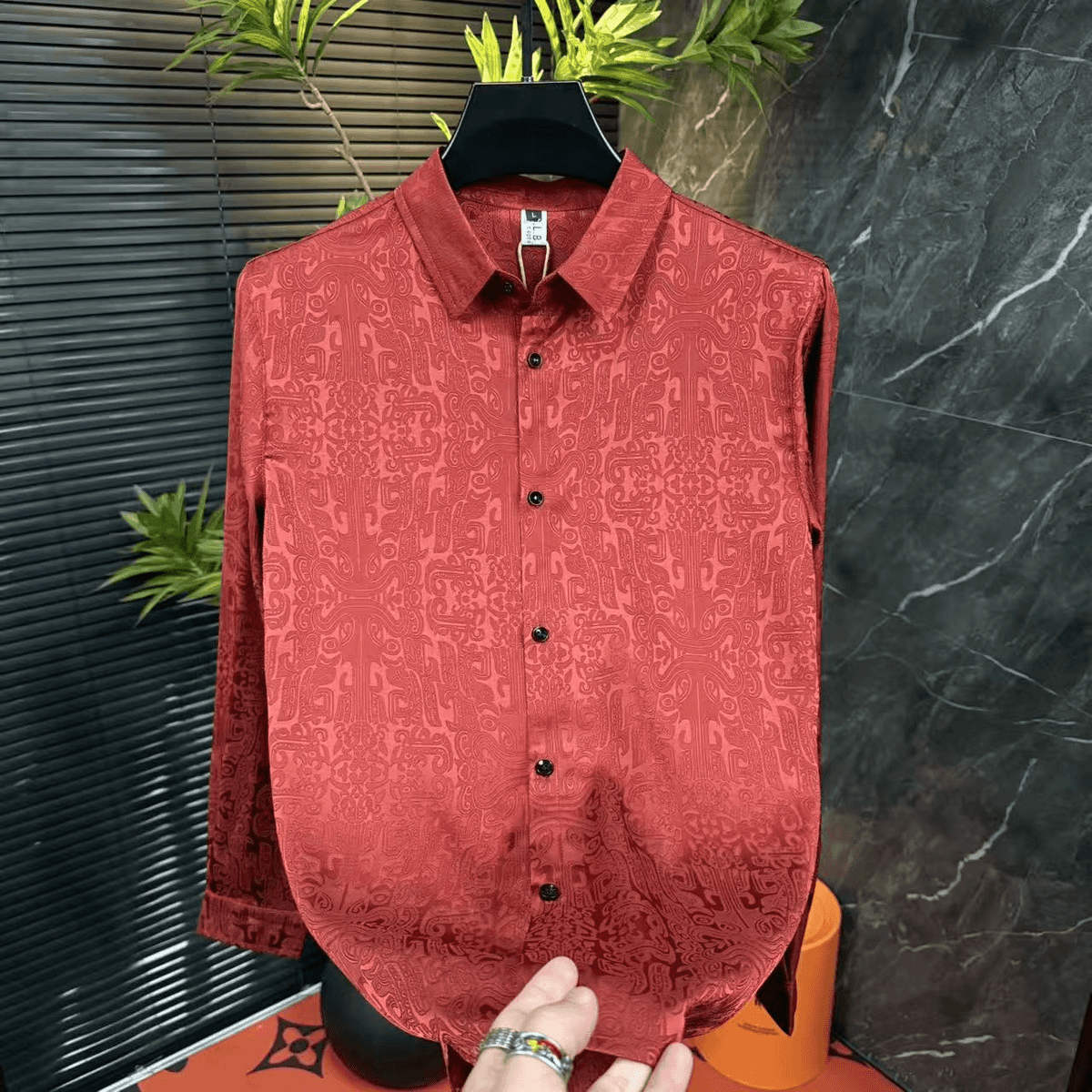 Slim Fit Wrinkle-Free Shirt - Black