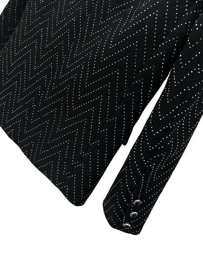 Rhinestone Pattern Suit Jacket