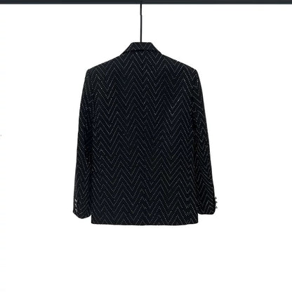 Rhinestone Pattern Suit Jacket