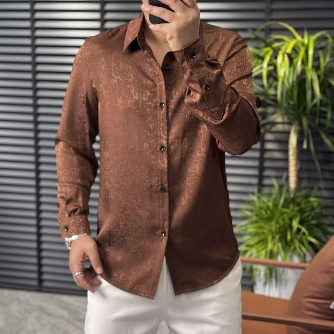 Slim Fit Wrinkle-Free Shirt - Red