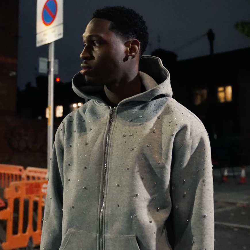 Crystal-Waterfall Galaxy Zip Up Hoodie