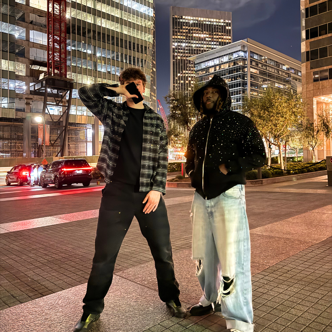 Crystal-Waterfall Galaxy Zip Up Hoodie