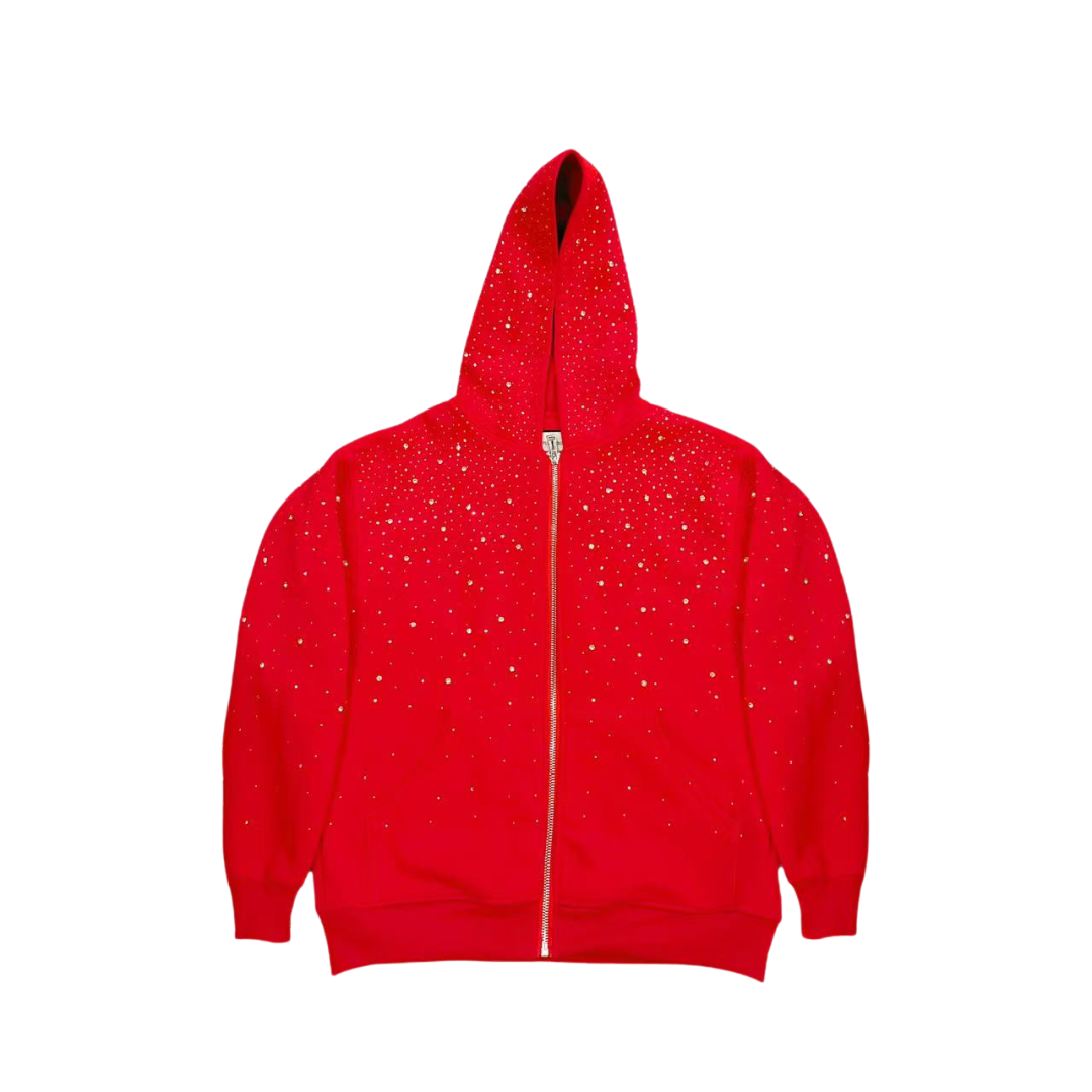 Crystal-Waterfall Galaxy Zip Up Hoodie