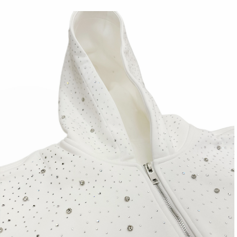 Crystal-Waterfall Galaxy Zip Up Hoodie