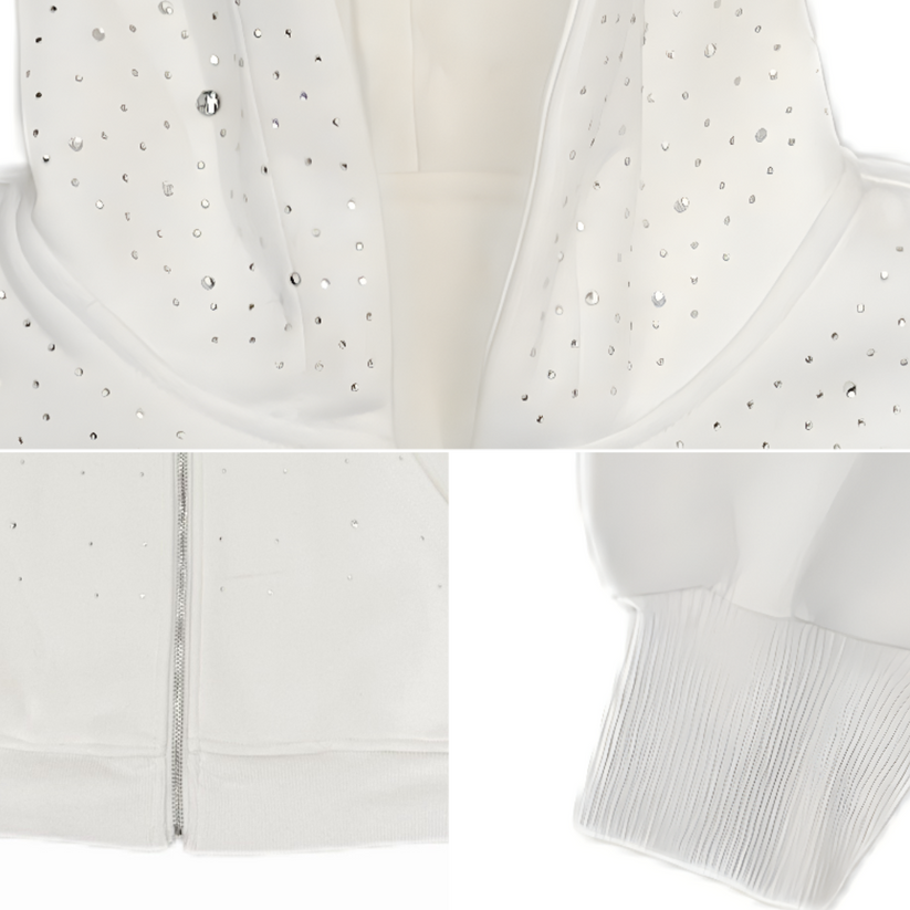 Crystal-Waterfall Galaxy Zip Up Hoodie