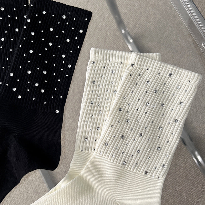 Rhinestone Fashion Socks