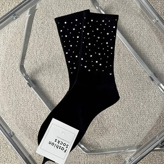 Rhinestone Fashion Socks