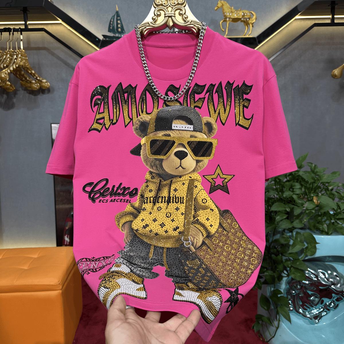 Fortune Bear Fashion T-shirt