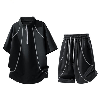 Trendy Striped Design Two-Piece Set