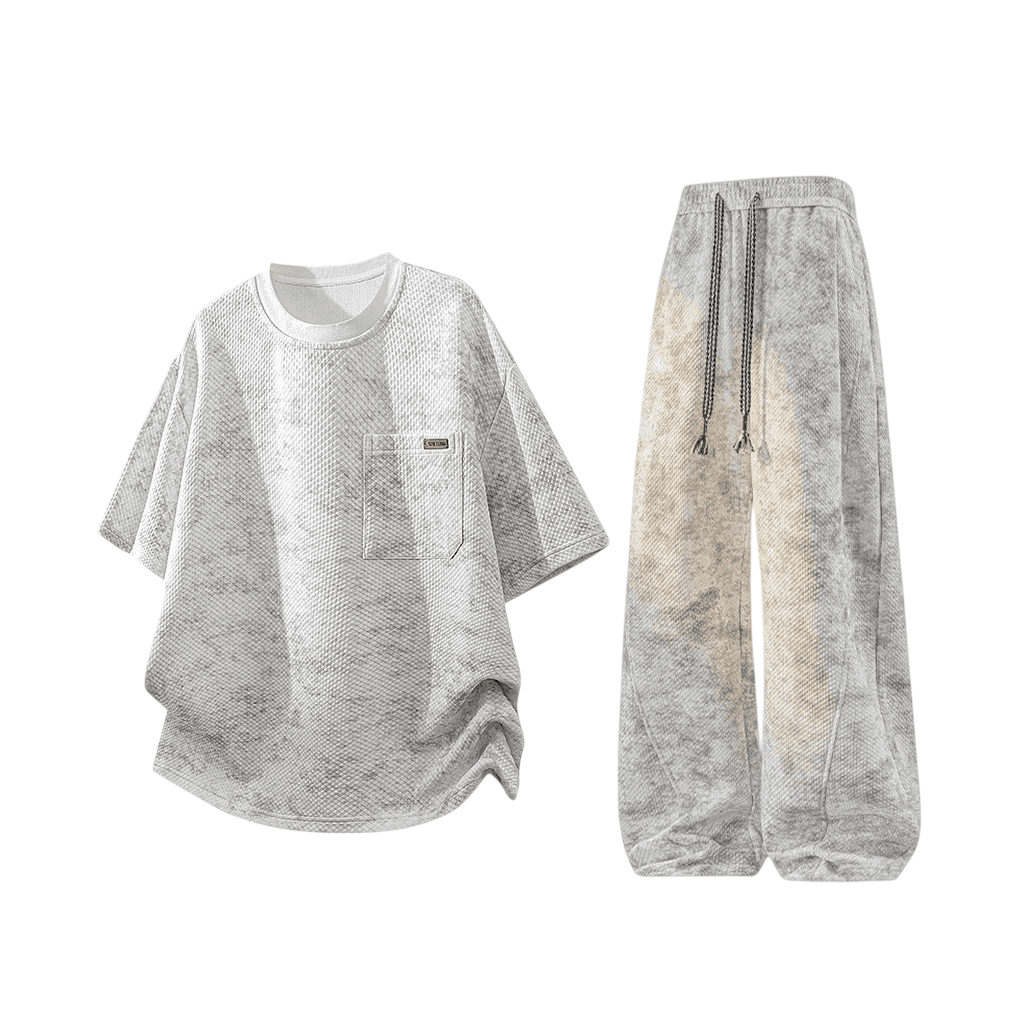 Fashion Tie-dye Street Sport Two-Piece Set