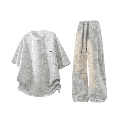 Fashion Tie-dye Street Sport Two-Piece Set