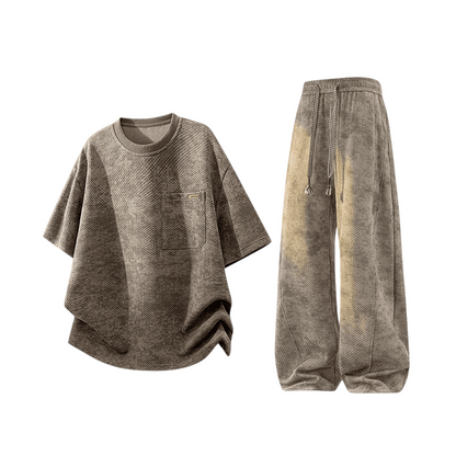 Fashion Tie-dye Street Sport Two-Piece Set
