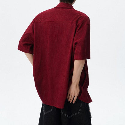 Fashion Premium Textured Loose Shirt