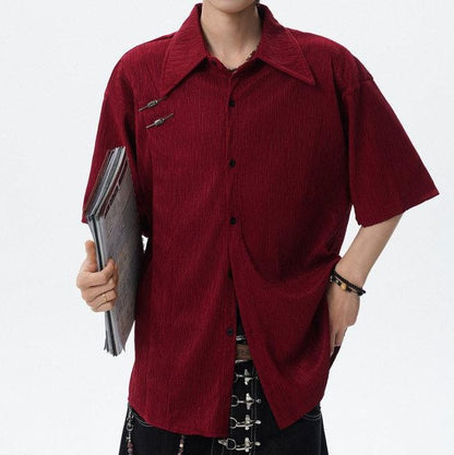 Fashion Premium Textured Loose Shirt
