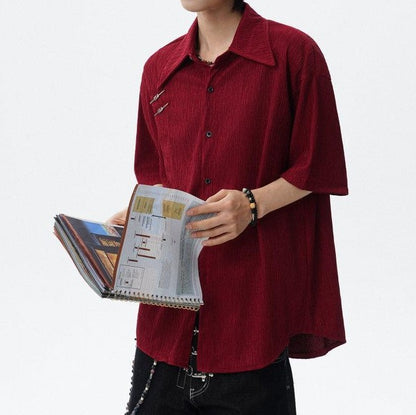 Fashion Premium Textured Loose Shirt