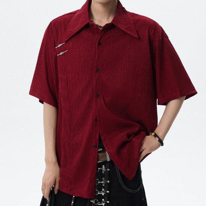 Fashion Premium Textured Loose Shirt