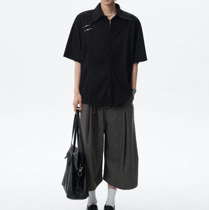 Fashion Premium Textured Loose Shirt