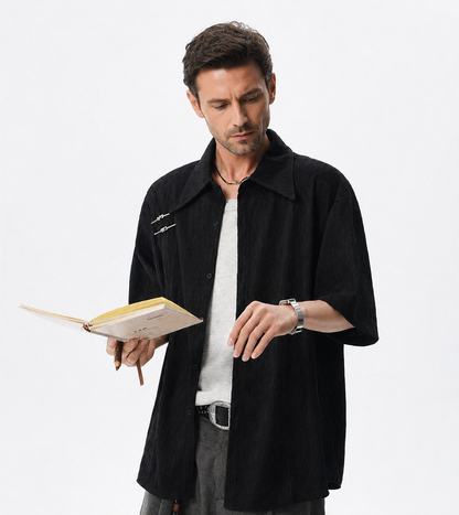 Fashion Premium Textured Loose Shirt