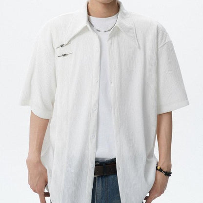 Fashion Premium Textured Loose Shirt