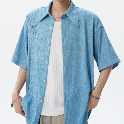 Fashion Premium Textured Loose Shirt