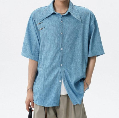 Fashion Premium Textured Loose Shirt