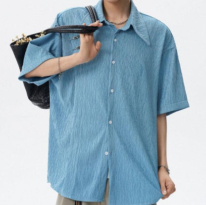 Fashion Premium Textured Loose Shirt