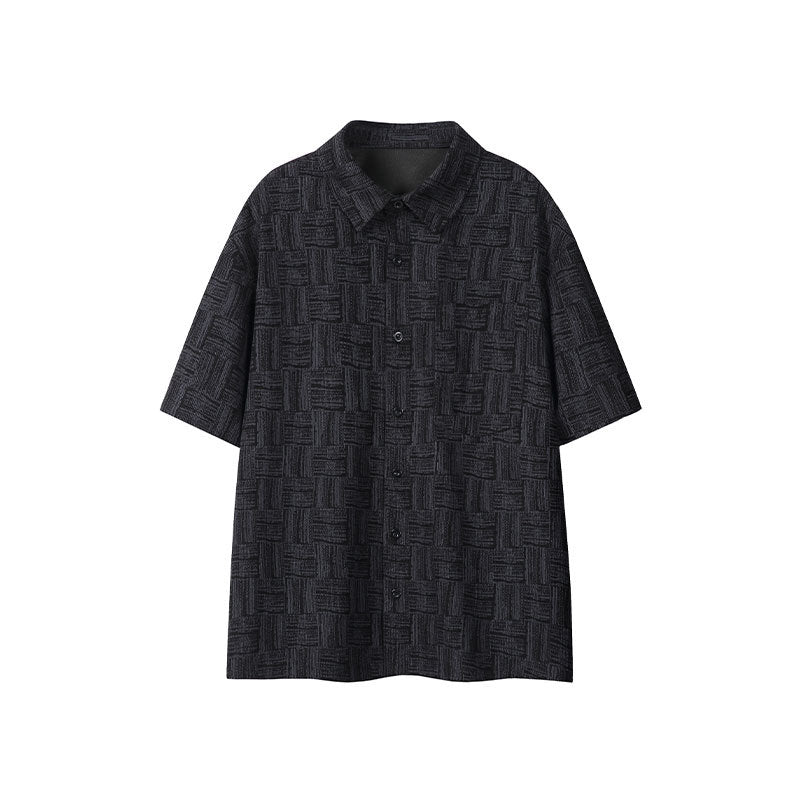 Casual Retro Plaid Short-Sleeve Shirt