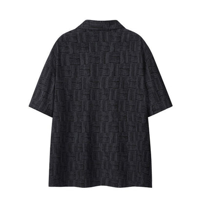 Casual Retro Plaid Short-Sleeve Shirt