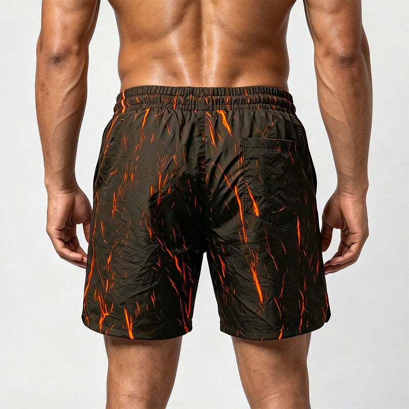 Reversible Cracks Beach Shorts