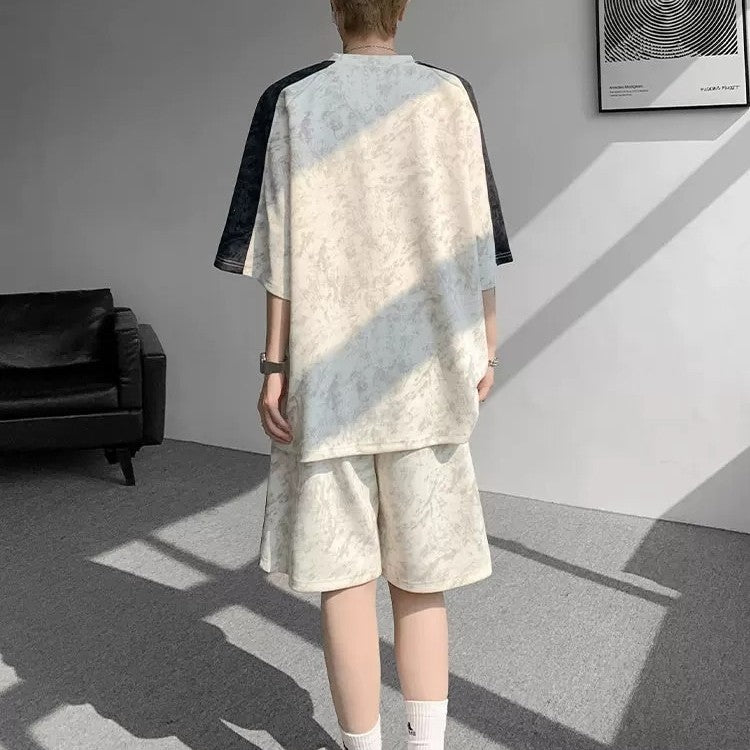 Trendy Striped Loose Casual Sportswear Set