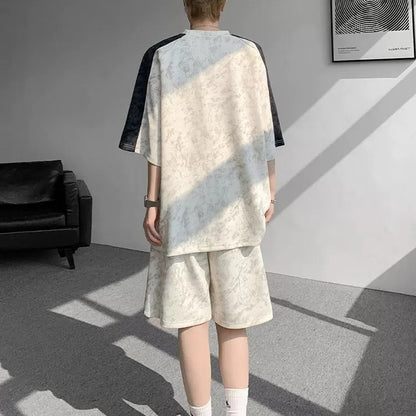 Trendy Striped Loose Casual Sportswear Set