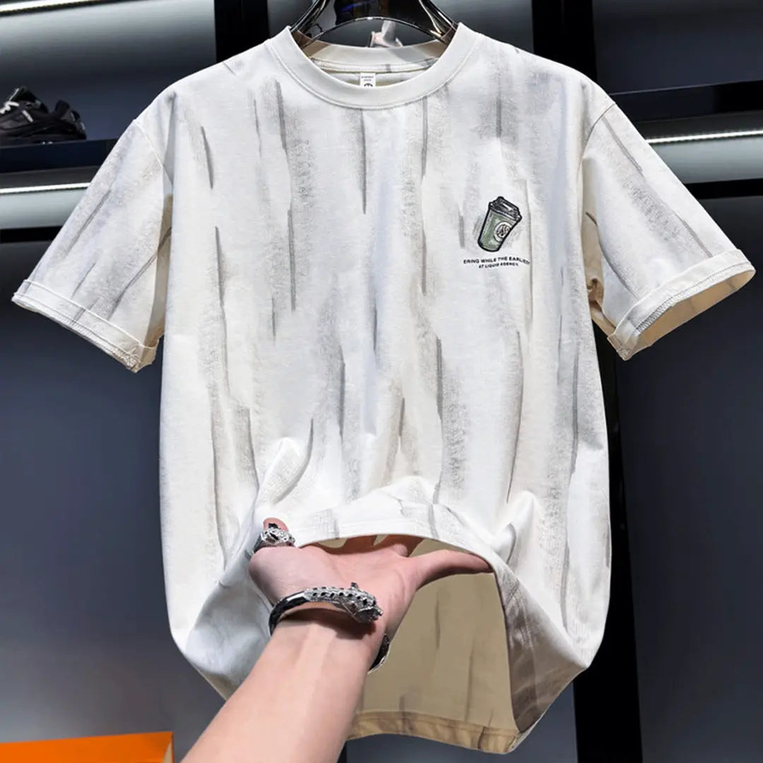 Premium Trendy Loose-Fitting Tie-Dye Print T-Shirt