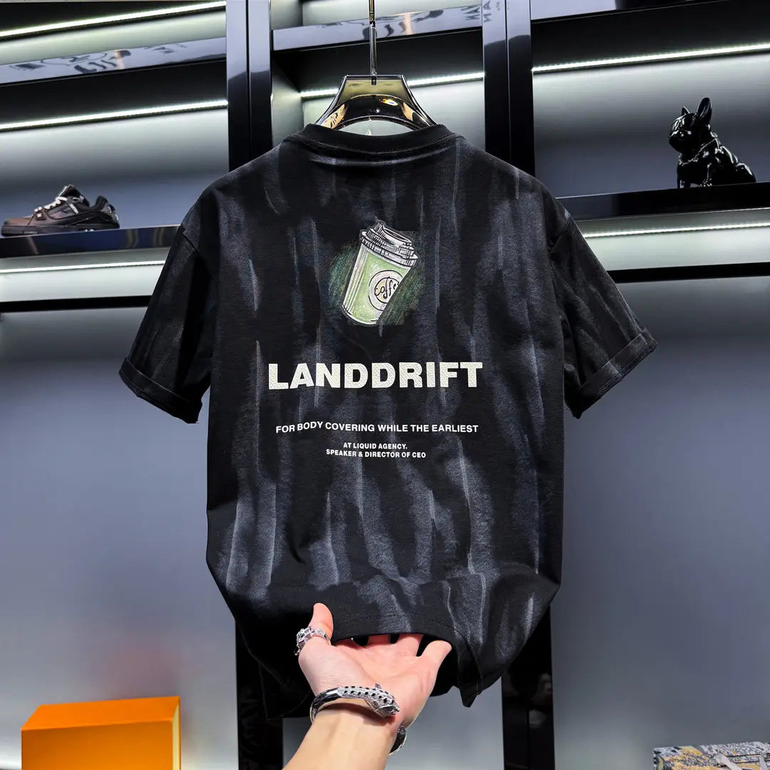 Premium Trendy Loose-Fitting Tie-Dye Print T-Shirt