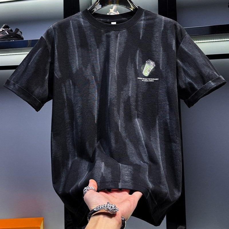 Premium Trendy Loose-Fitting Tie-Dye Print T-Shirt