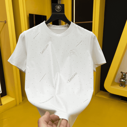 Rhinestone Embroidery Short-Sleeved Fashion T-Shirt