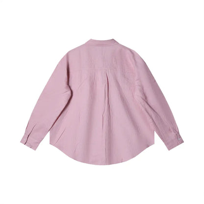 Elegant Embroidered Long-Sleeved Shirt with Flying Insect and Floral Design