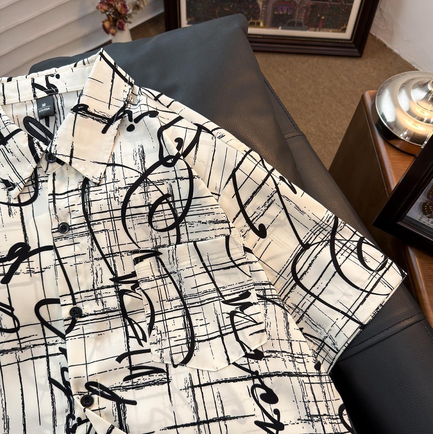 Trendy Retro Short-Sleeved Loose Shirt