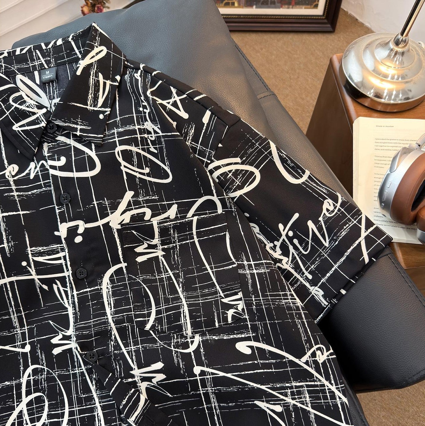 Trendy Retro Short-Sleeved Loose Shirt