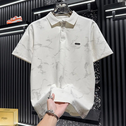 Fashion Loose Fit Collared Polo Shirt