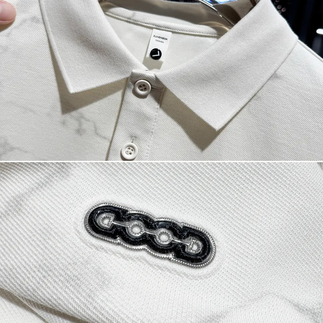 Fashion Loose Fit Collared Polo Shirt
