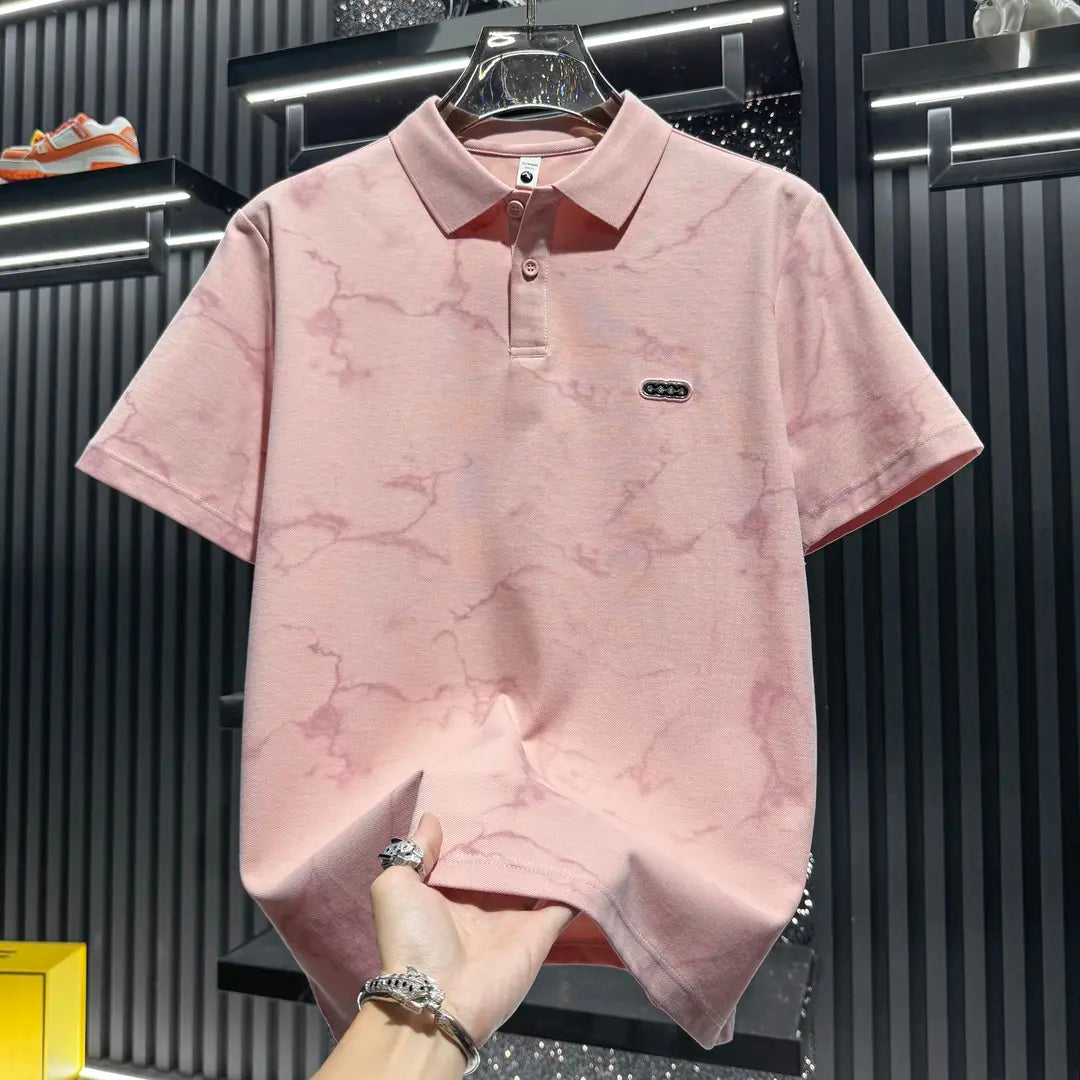 Fashion Loose Fit Collared Polo Shirt
