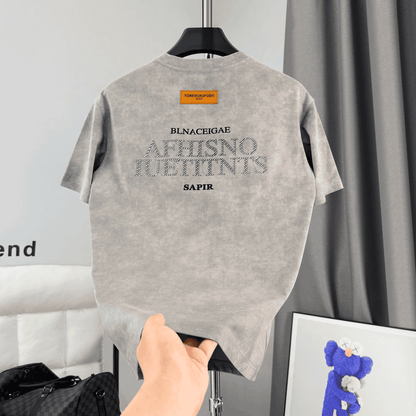 Summer Trendy Letter Tie-Dye Breathable T-Shirt