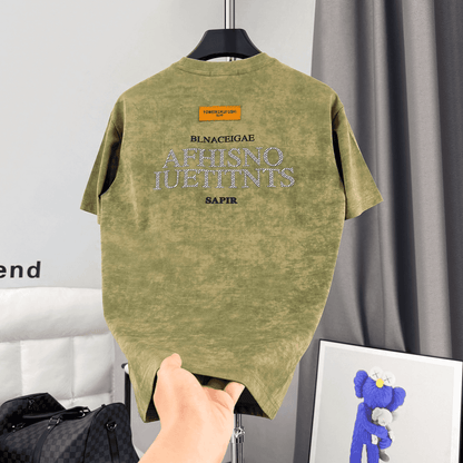 Summer Trendy Letter Tie-Dye Breathable T-Shirt