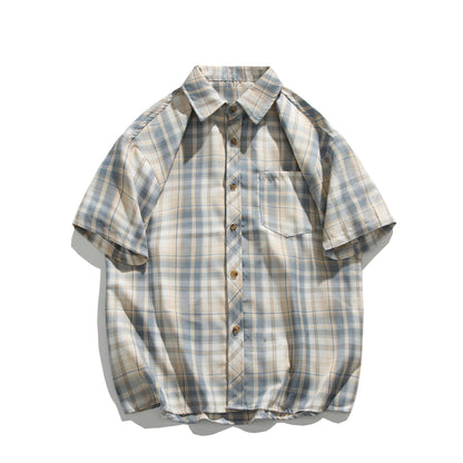 Retro Plaid Loose Casual Shirt