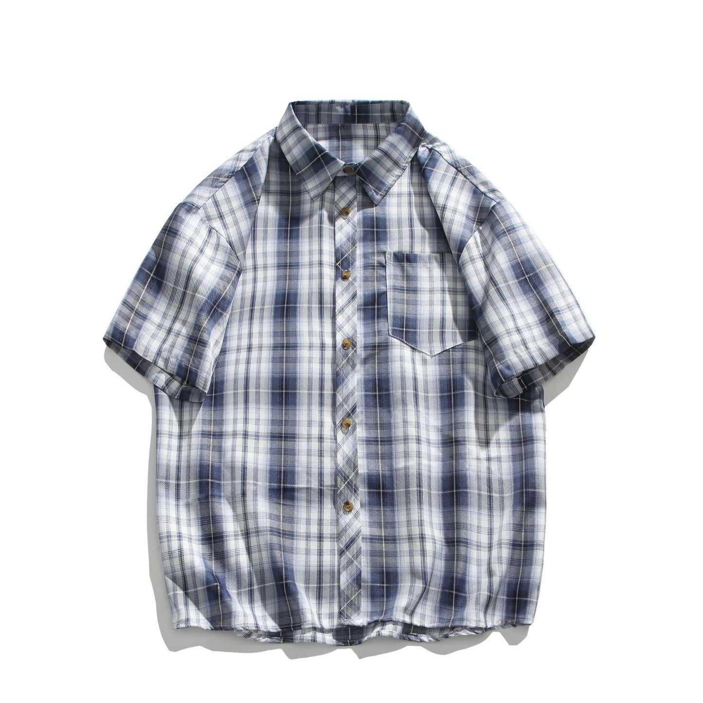 Retro Plaid Loose Casual Shirt