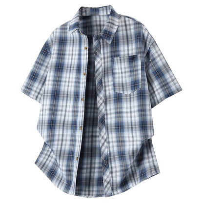 Retro Plaid Loose Casual Shirt