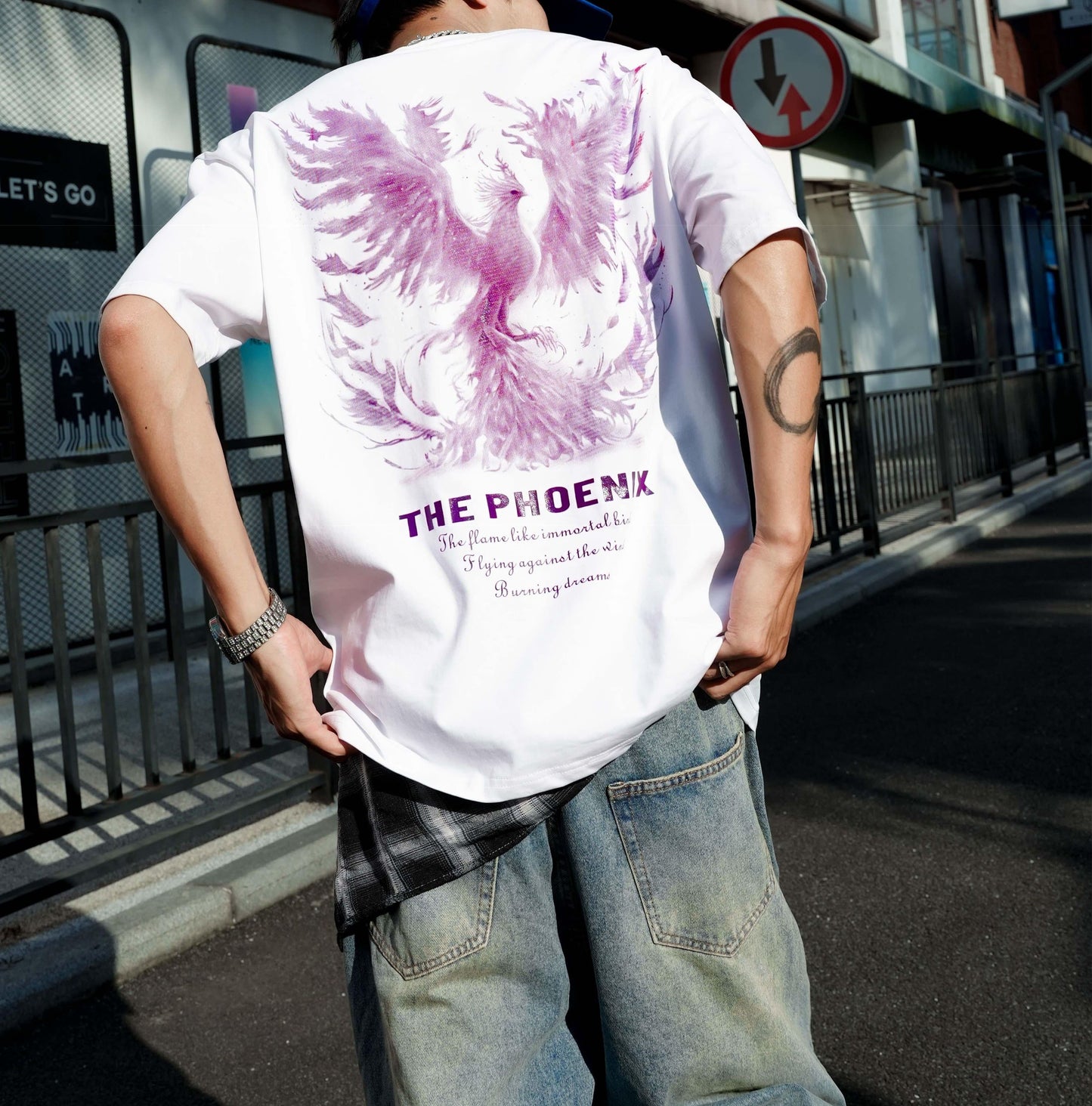 Phoenix Fashion Reactive Color-Changing T-Shirt